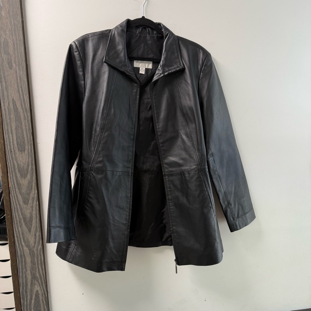 Worthington Women's Black Leather Jacket